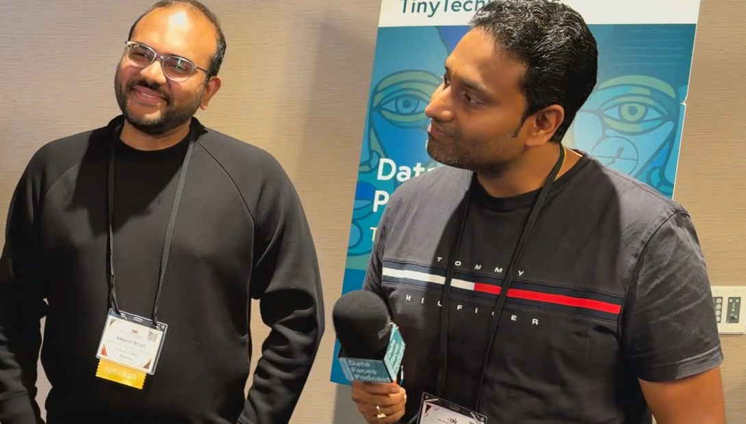 Veenit Shah and Puneet Singh on the Data Faces Podcast at 20th Annual CDOIQ Symposium