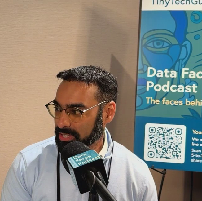 Amin Venjara on the Data Faces Podcast at 20th Annual CDOIQ Symposium