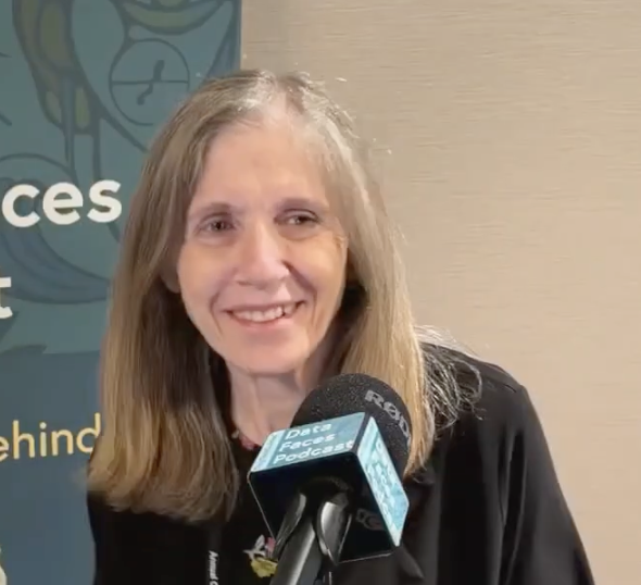 Fern Halper on the Data Faces Podcast at 20th Annual CDOIQ Symposium