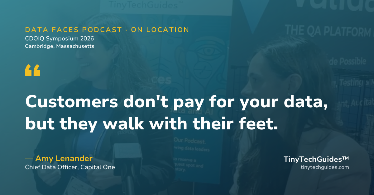 Pull quote from Amy Lenander, Capital One: "You have to get your partners to eat their vegetables."