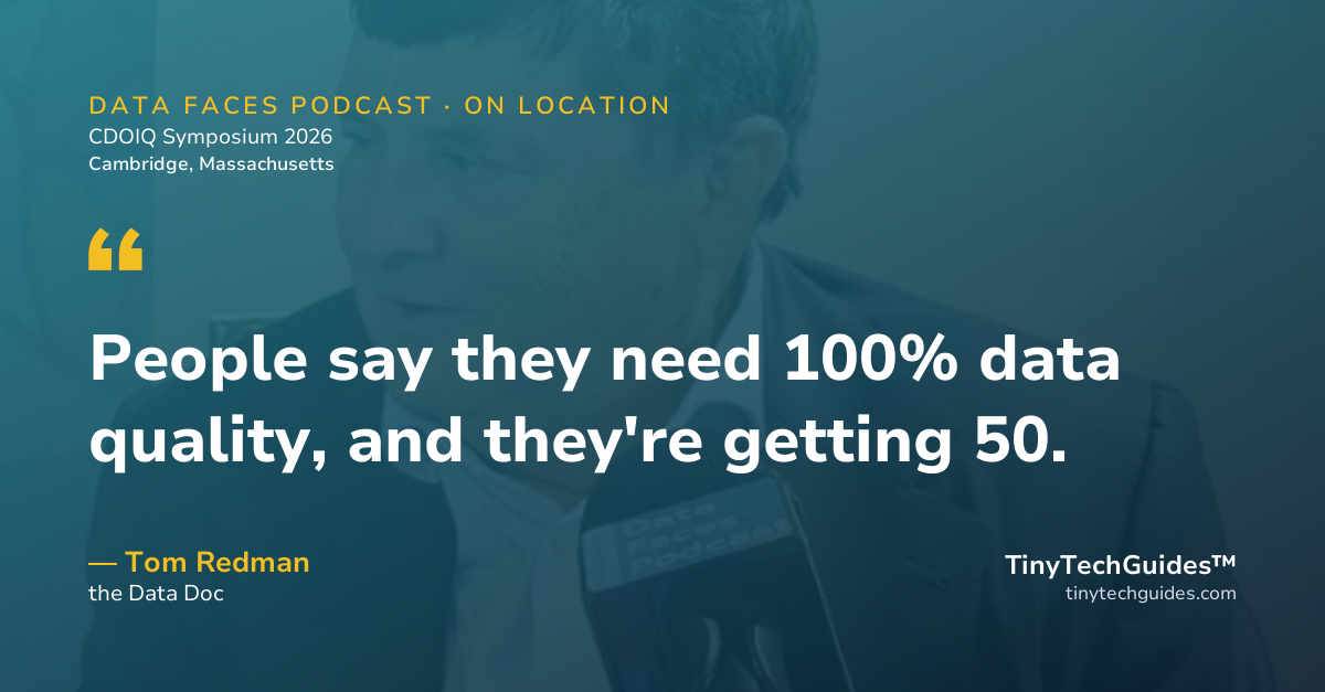 Pull quote from Tom Redman, the Data Doc: "Only three percent of companies meet basic data quality standards."