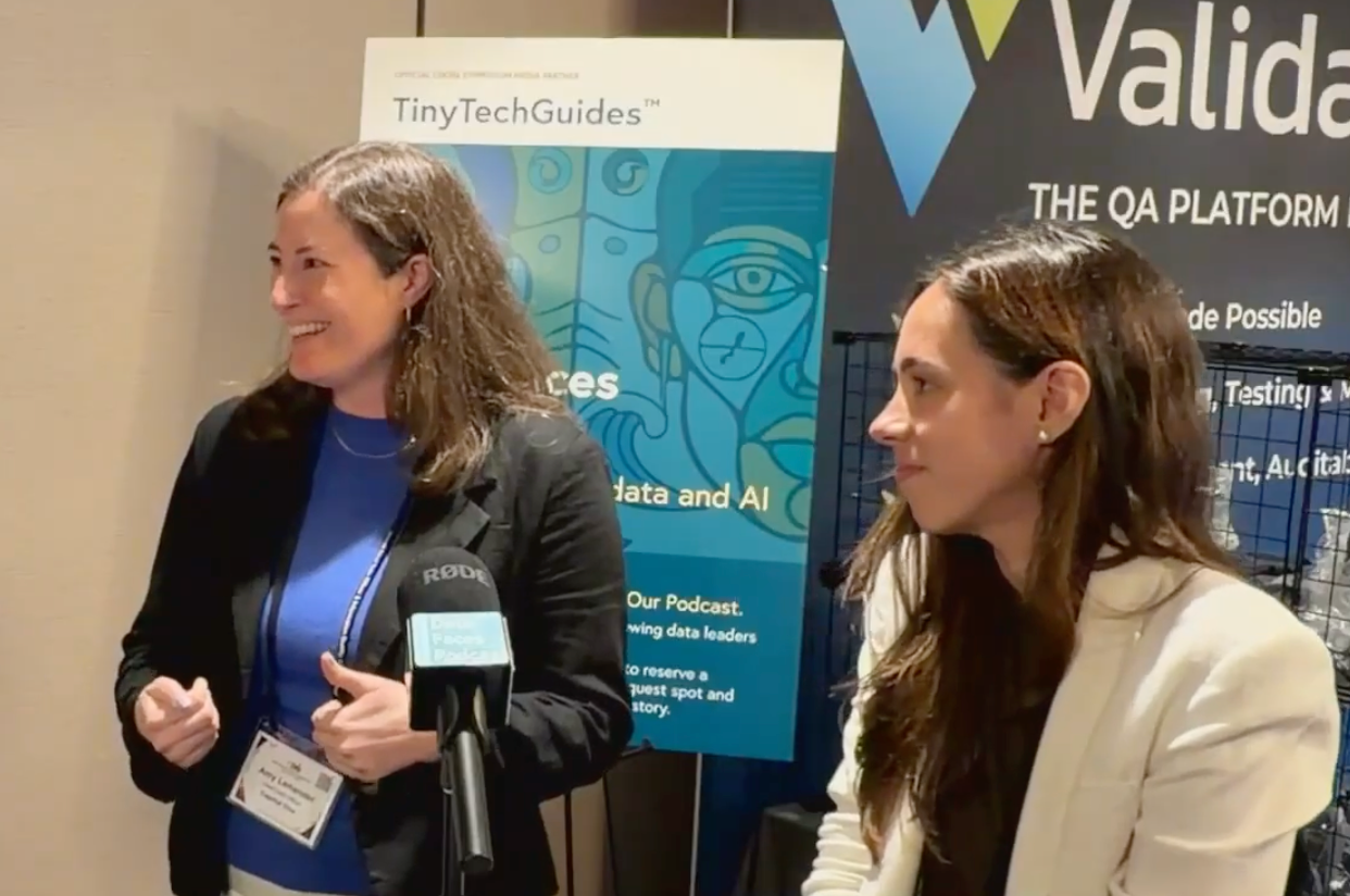 Amy Lenander and Christina Egea on the Data Faces Podcast at 20th Annual CDOIQ Symposium