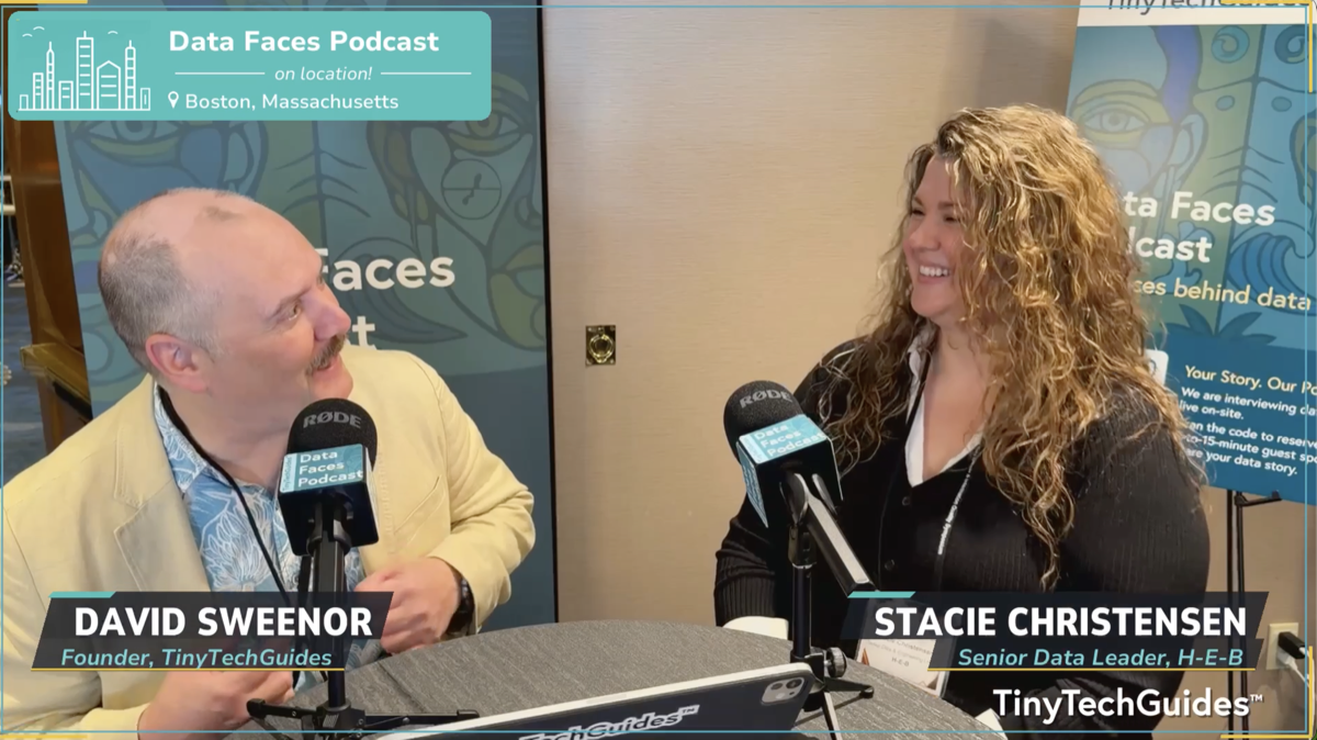 The Data Faces Podcast on location at CDOIQ with Stacie Christensen, Senior Data Leader at H-E-B